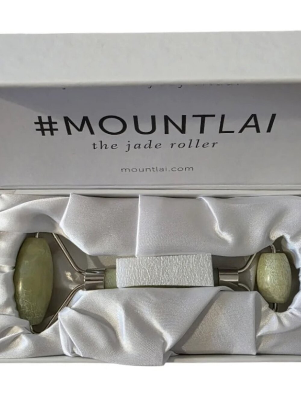 Mount Lai Jade Facial Roller and Gua Sha Tool Set - Picture 4 of 6